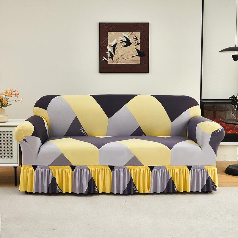 Новый Чехол для Дивана Цельный Эластичный Универсальный Чехол Двухместный Универсальный Защита от Царапин Кошек и Пыли Диван Все Включено Чехол