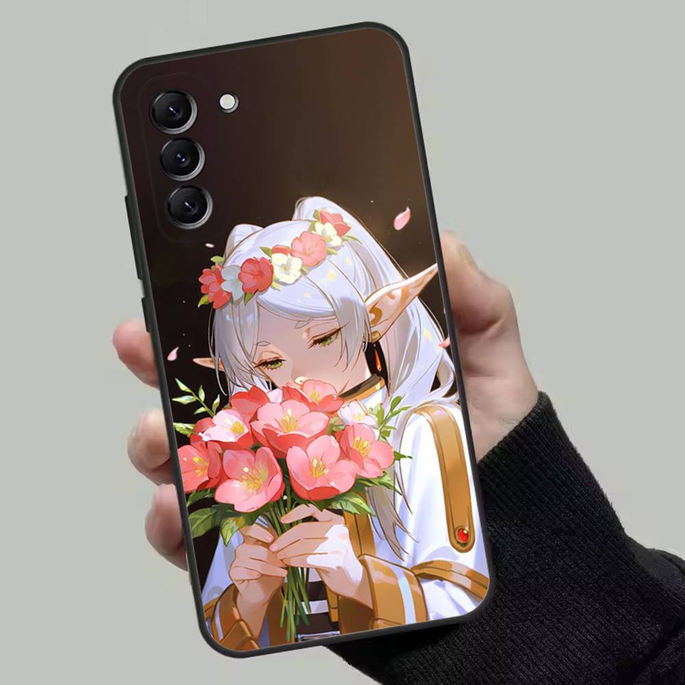 Чехол для телефона аниме Sousou No F-Frieren для Samsung Galaxy A13, A21s, A22, A31, A32, A52, A53, A71, A80, Мягкий черный корпус