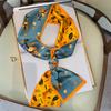New Spring and Autumn Print Thin Narrow Long Strip Scarf for Women's Hairband Decorative Scarf Streamers Fashionable Tying Scarf
