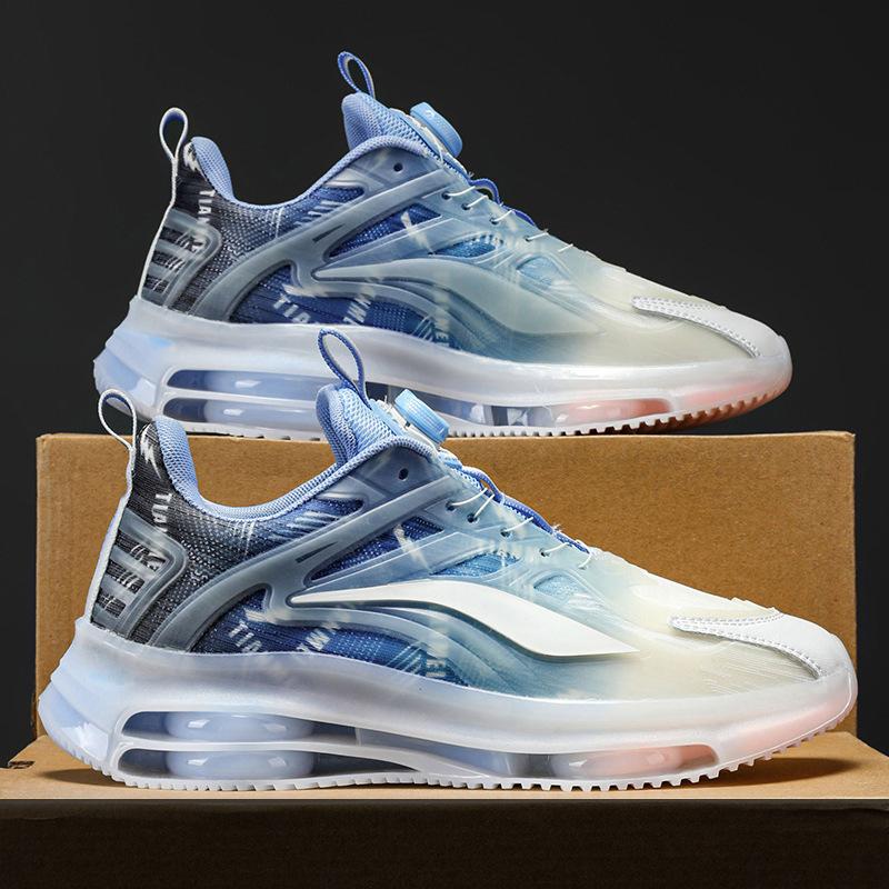 Мужская обувь большого размера, летняя, дышащая, сетчатая, повседневная, спортивная обувь, усиленная, вращающаяся кнопка, воздушная подушка, мягкая подошва, daddy tide