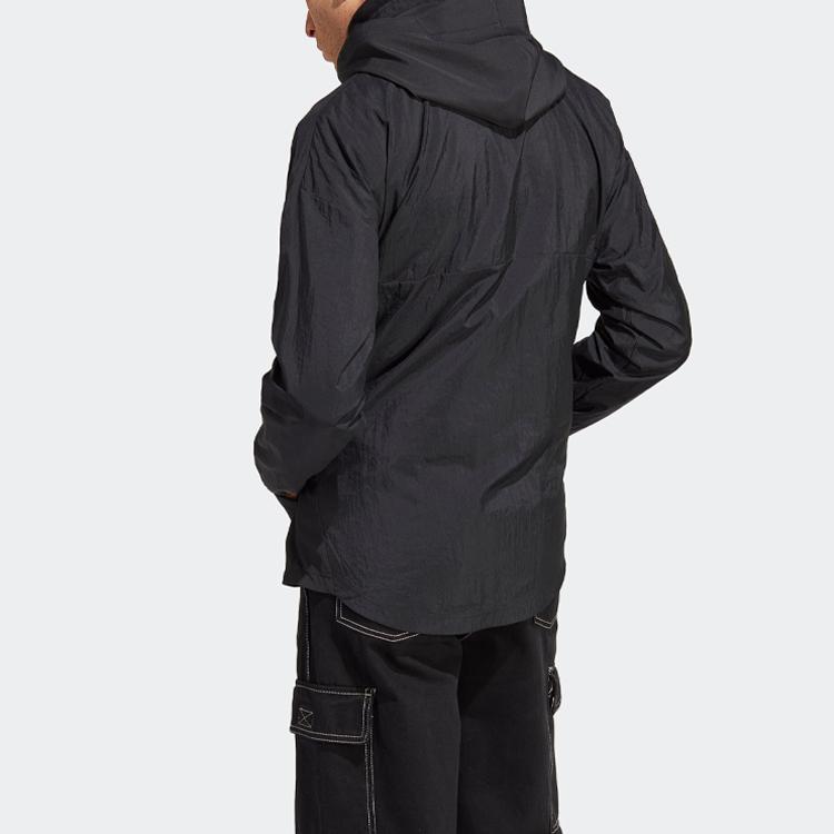 adidas Ветровка Lift Your Mind, повседневная спортивная куртка с капюшоном, унисекс, верхняя одежда, черный IP3726