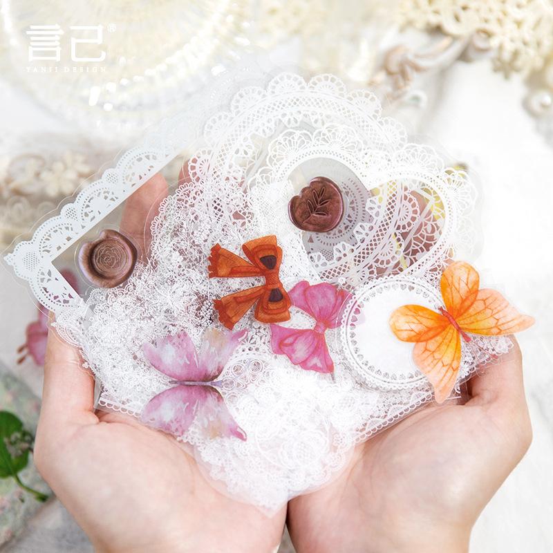 1 упаковка/20 шт. Европейские кружевные items Декоративные наклейки Искусство Винтаж DIY Ручная работа Альбом Скрапбукинг Декоративная бумага Принадлежности