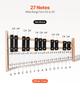 Glockenspiel Xylophone, 27 Notes, Professional Xylophone Percussion Instrument, with Metal Keys, Includes 4 Mallets, Carrying Bag, Beginner Musical