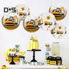 Экскаватор Бумажные Фонарики Строительная Тематическая Вечеринка Декор Праздничная Атмосфера Создатель Дверей Спальни Гостиной
