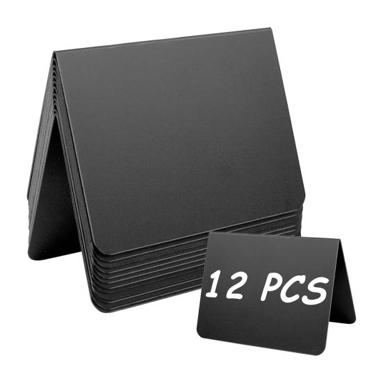 12 шт. маленькие доски для записей еда шведский стол многоразовые мини-доски с белой ручкой