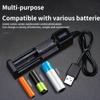 18650 Charger Charging 3.7V Li-ion Battery Charger USB Universal Smart 1 Slot Charger Lithium Batteries Charging Adapter
