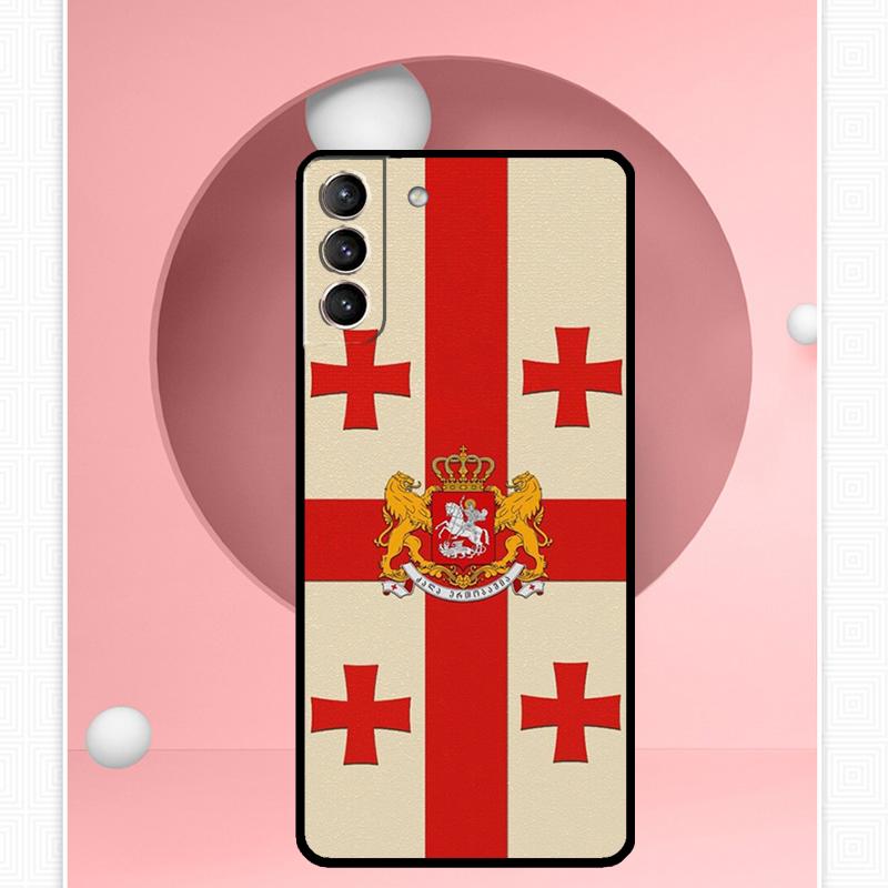 Чехол Georgia Grunge Flag для Samsung Galaxy S24 Ultra S22 Plus S20 S21 FE S8 S9 S10 Note 10 20 S23 Ultra Cover