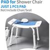 Подушка для душевого стула MINIVON 9" x 14" дюймов, Сиденье для ванны, Противоскользящая, Чехол для сиденья-трансформера для ванны, Приклеиваемая, Водонепроницаемая, Мягкая пена, Подходит для душевого стула,