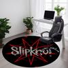 1 шт. Круглый коврик с логотипом группы Slipknot для офиса, Нескользящий, Мягкий и прочный офисный коврик для декора интерьера, Идеально подходит для офиса, Красивое украшение