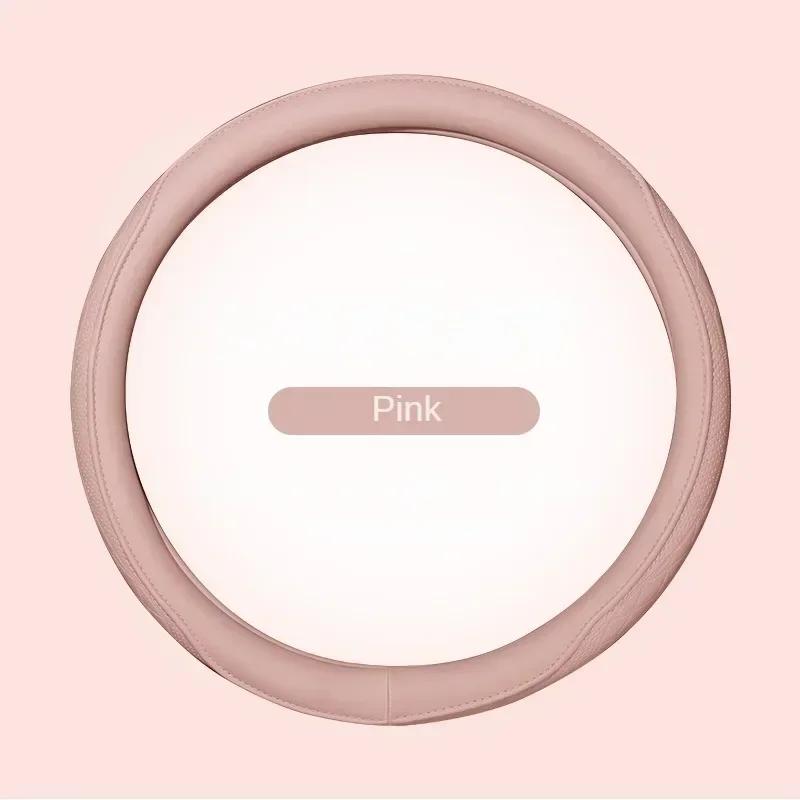 Высококачественная перфорированная лоскутная оплетка на руль из кожи наппа, нескользящая, дышащая, универсальная 15 дюймов (Прибл. 38,1 см)