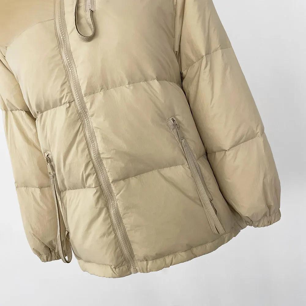 OFTBUY Winter Women Commuting Thickened Down Jacket Warm Hooded Filled with 90% White Duck Down Loose Casual Down Jacket