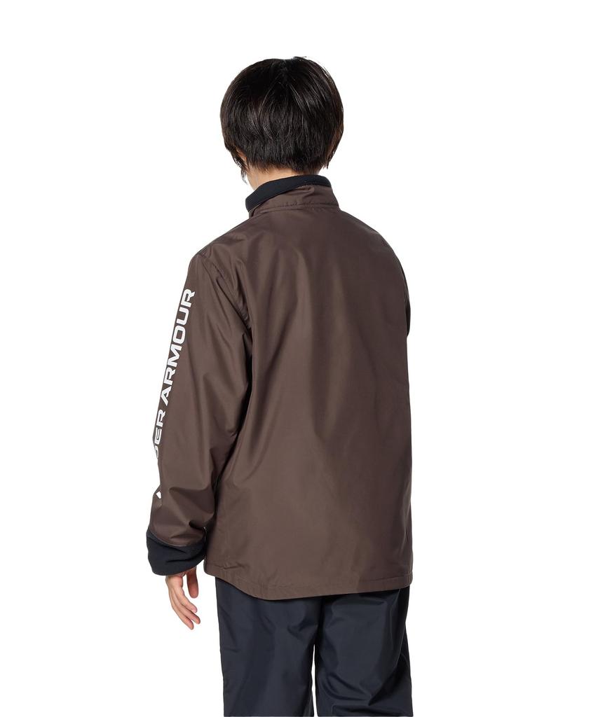 UA ГИБРИДНАЯ ТКАНАЯ КУРТКА НА ПОЛНОЙ МОЛНИИ Peppercorn White YMD [Under Armour]