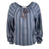 Блузка в синюю полоску 100% хлопок Женщина