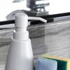 2 In 1 Refillable Liquid Detergent Bottle Liquid Dispensers Storage Box Sponge Holder Sink Organizer