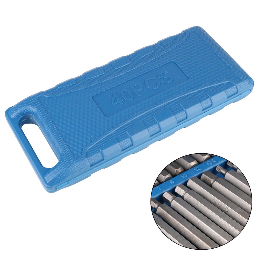 Набор из 40 шт./компл. Набор шестигранных ключей со звездообразным гнездом Инструменты для ремонта автомобилей Наборы ручных инструментов Инструменты для ремонта машин Набор насадок под давлением