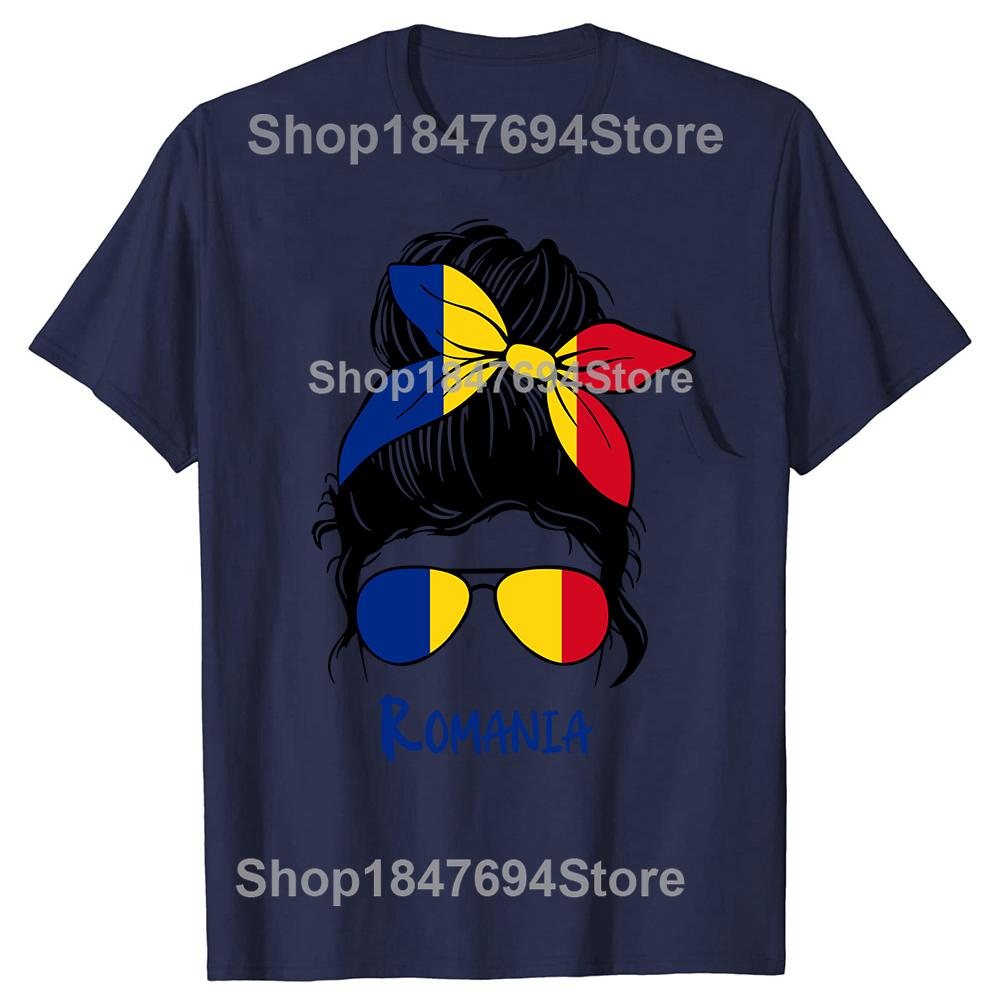 Румыния Румынская Девушка Женщина Флаг Футболки Летние Графические Хлопок Уличная Одежда Короткий Рукав Подарки на День Рождения Футболка Мужская Одежда