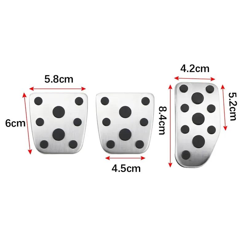 For Toyota Vios 2014+ Vios FS Yaris 2017+ Car Pedals Cover Gas Accelerator Brake Pedal Cover Kit Pad Protector Accessories