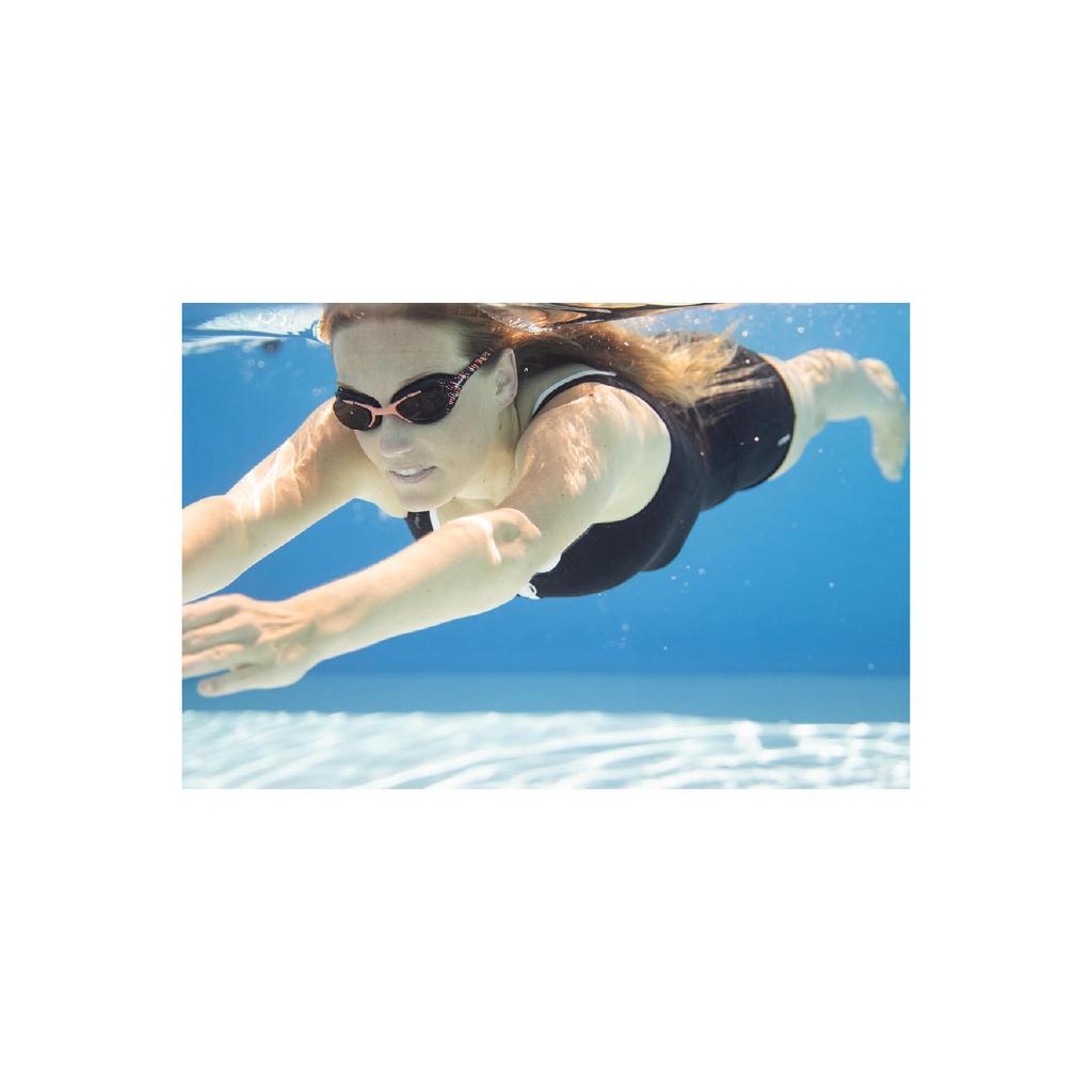 Очки для плавания Nabaiji — размер L — черные/оранжевые — 100