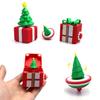 3D-печатное рождественское украшение, всплывающая коробка, фиджет-игрушка, кликер для рождественской елки, волчок, игрушка для снятия стресса для праздничного украшения рабочего стола