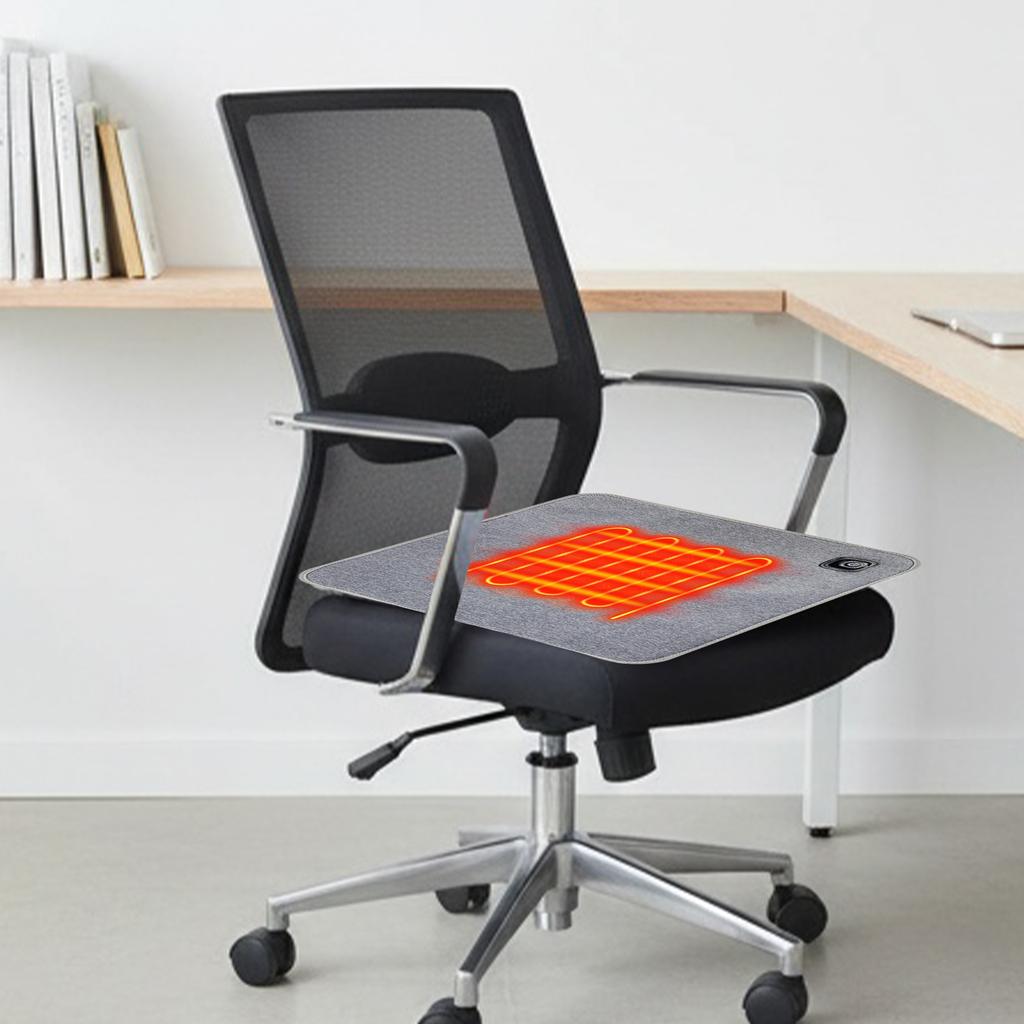 5V USB Heated Seat Cushion Power Bank Not Included Waterproof Heating Pad Seat Warmer for Winter Outdoor Sports Camping Fishing