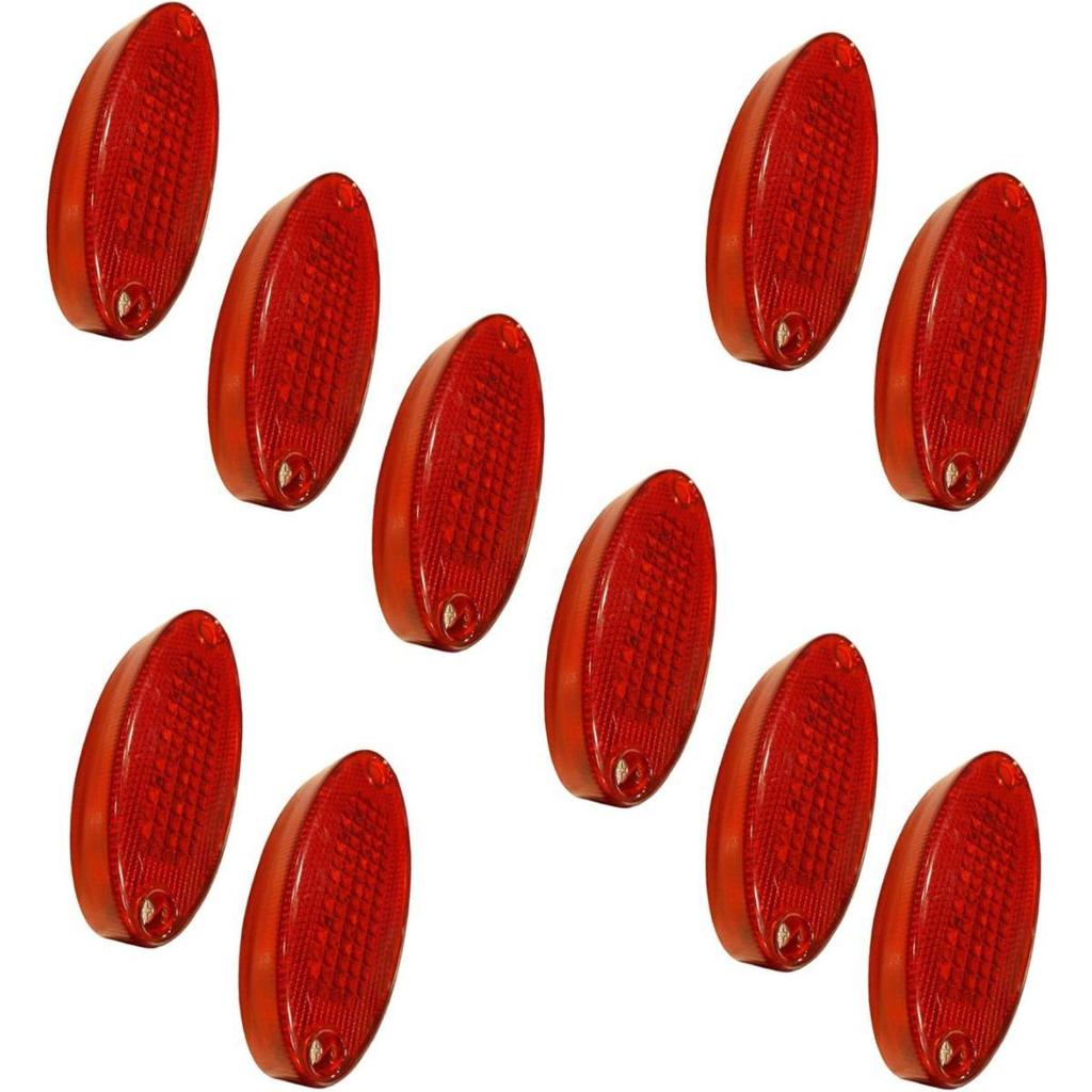 10PCS LED Side Marker Clearance Lights 24V Waterproof Red Chicken Lights Universal for Trailer Semi Truck Freightliner Cargo