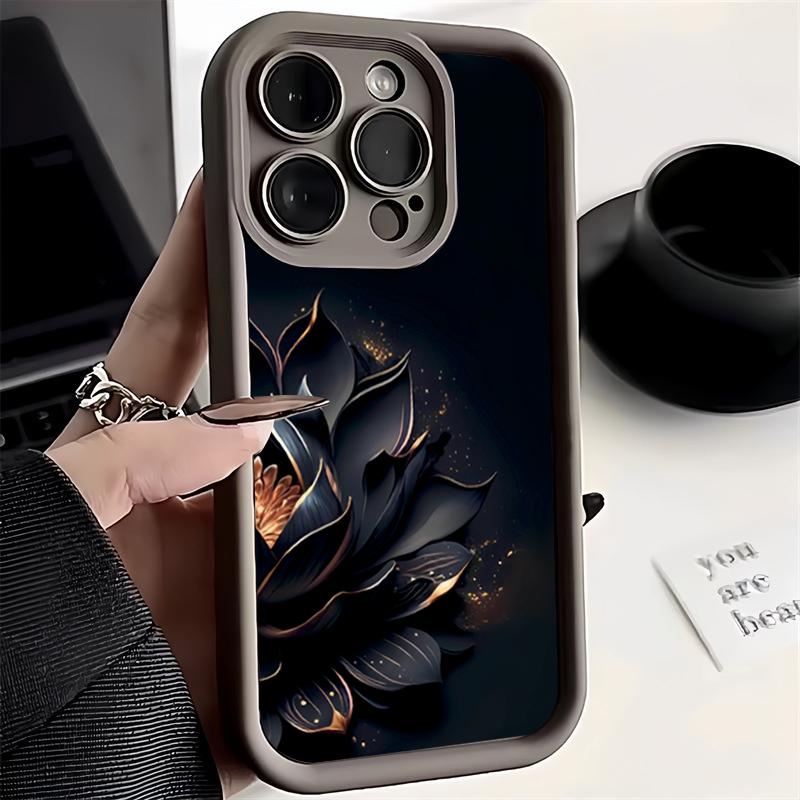 Утолщенный противоударный чехол с цветочным узором для Xiaomi Redmi Note 13 12 11 Pro Plus 4G 5G 11S 10S 13C 12C 10C, мягкая задняя крышка
