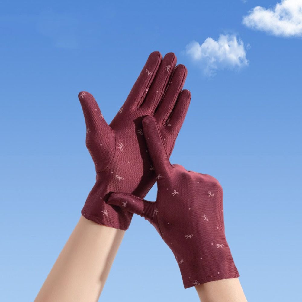 Spandex Thin  Summer Gloves Breathable Anti-Slip Gloves Fashion UV Protection Gloves  Women