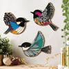 3Pcs/Set Wooden Birds Wall Art Rustic Flying Birds Decorations Modern Scandinavian Wall