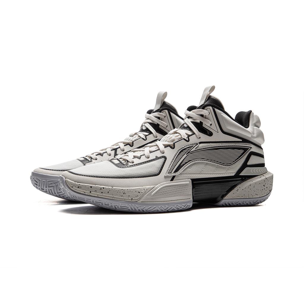 Li Ning Light Speed 2MID Амортизация Скользкие Устойчивые к истиранию Средневысокие Баскетбольные кроссовки Мужские Серый Черный ABPU057-1