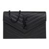 Ysl Cassandre Съемный плечевой ремень Магнитная застежка Маленький кошелек из телячьей кожи Сумка через плечо Женские сумки Черный 742920-BOW08-1000