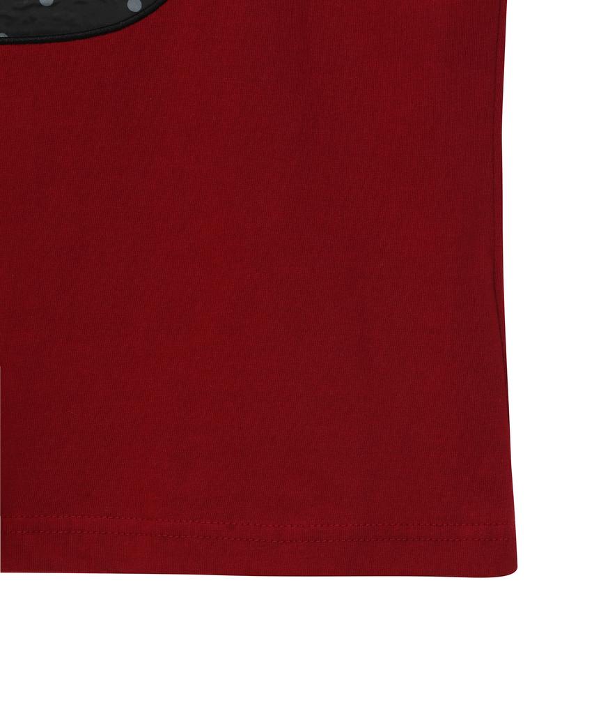 BAUF 3 Logo Dot Slim Fit T-Shirt [Red]