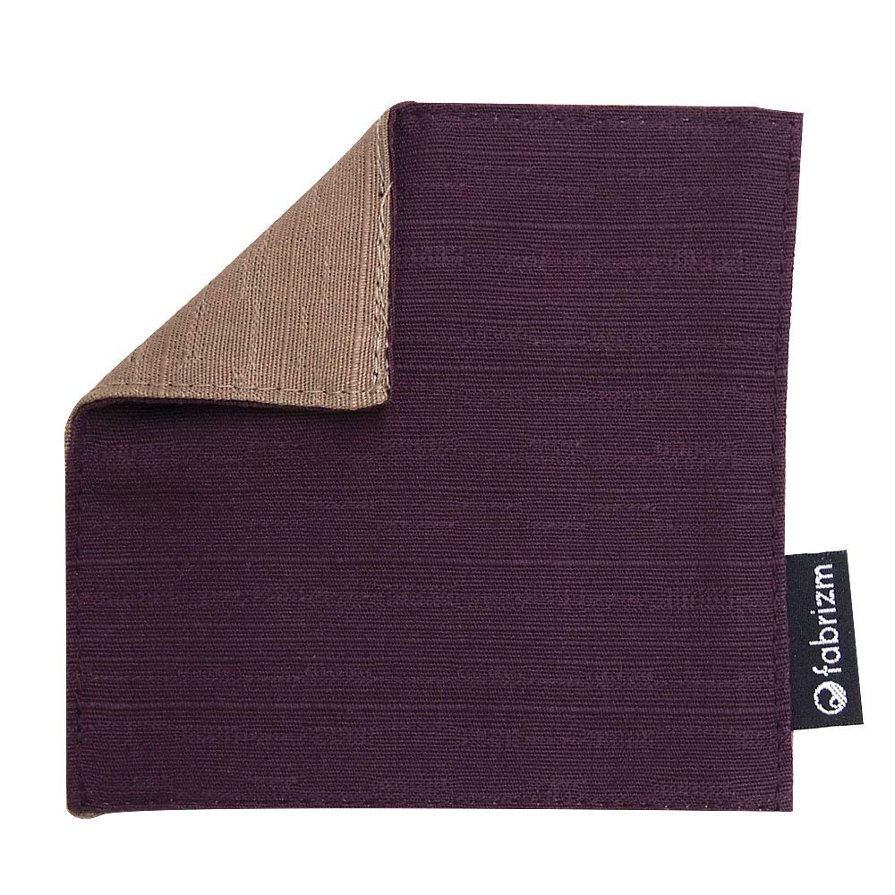 Fabrizm Made Japan Coaster 1010cm Tsumugi Reversible Edo MurasakiSepia 1083 pur-pur