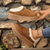 Fashion Comfortable Women Snow Boots Winter Solid Color Platform Ankle Boots Woman Round Toe Slip On Warm Shoes Women Zapatos De Mujer