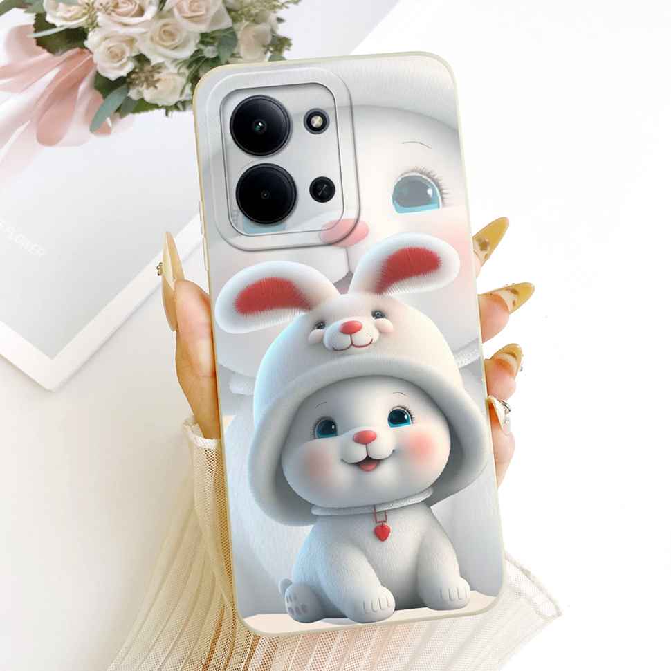 Для Xiaomi Redmi 15C 4G Чехол Милый Чехол с Рисунком Цветов для Пары Чехол для Телефона Для Xiaomi Redmi 15C Redmi15C 4G 5G Задняя Крышка Capa
