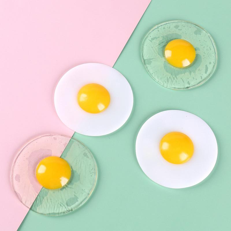 Детская игрушка для замешивания теста «Яйцо-пашот» Омлет Антистрессовая игрушка для взрослых и детей