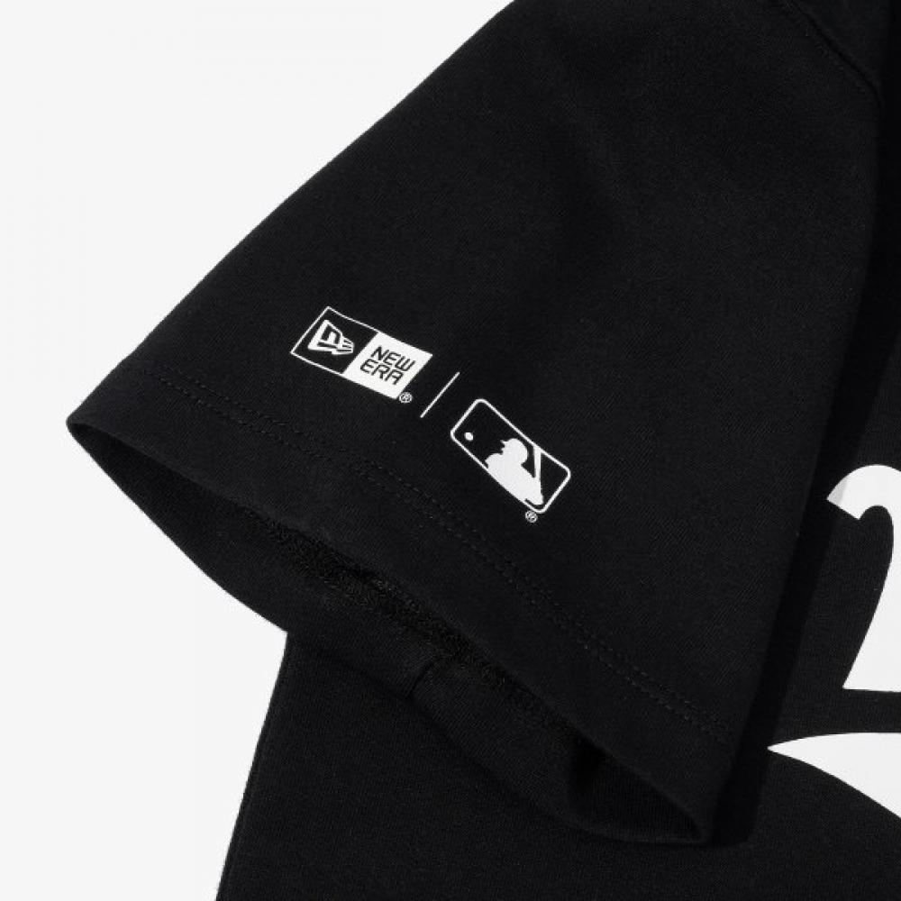 S Mlb Chicago WhiTe Sox LeTTering Logo T ShirT Black S