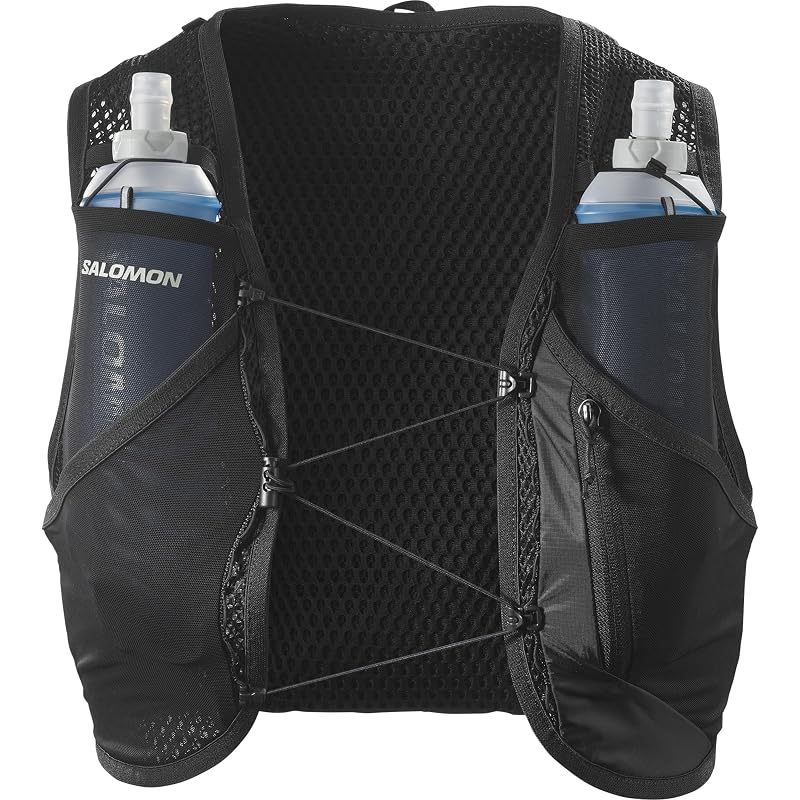 SALOMON ACTIVE SKIN 8 SET Гидратационный жилет-рюкзак (Черный/Металл, Размер S)