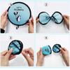 Decorative Folding Fans Cartoon Hand Fan Kid Flying Disc Fan Mini Flying Disk Fan  For Beach Lawn