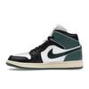 Air Jordan 1 Mid Oxidized Green Women Sneakers White Black Light-Dew FQ7818-100
