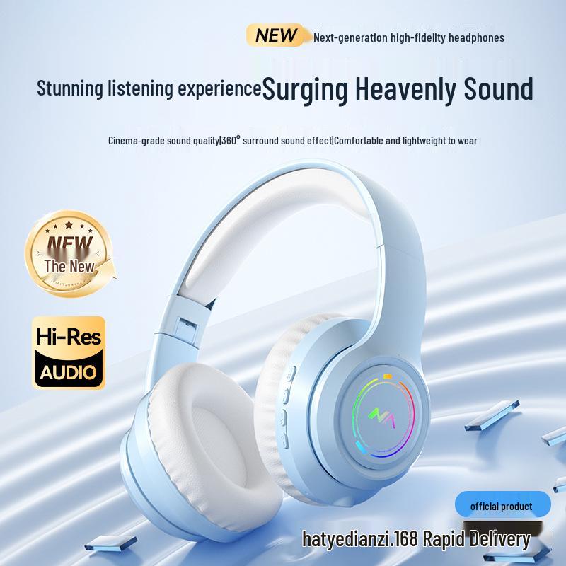 SD-04 Беспроводные Bluetooth Игровые Наушники с Подсветкой и Басами