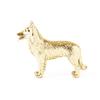 Бельгийская овчарка, позолоченная 22 карата, коллекция художественных фигурок собак, сделанных в Англии