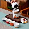 Qian Li Jiang Shan Cultural Tea Set (One Pot, Four Cups)