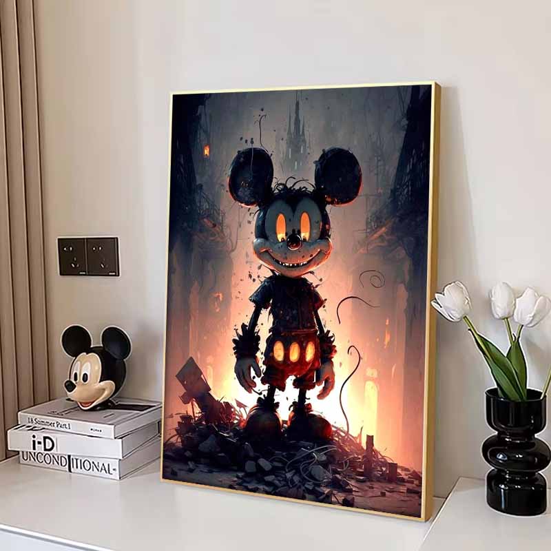 Disney Алмазная живопись Темный готический Микки Маус Иллюстрация DIY Набор для взрослых Искусство и ремесла Декор дома и Подарок