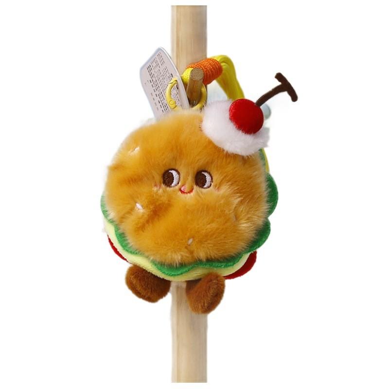 Cute Dessert Cake Plush Toy Hamburger Toy For Kids Bedroom Decor