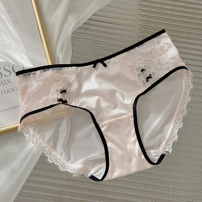 Женское нижнее белье в стиле Pure Desire, новое кружевное сексуальное женское белье с бантом, милые и удобные трусики