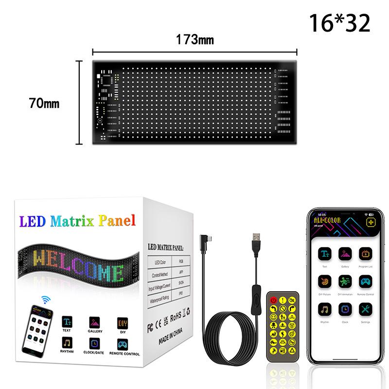 Waterproof Bluetooth LED Display Screen: Interactive Rear Window Expression with Flexible Soft Screen