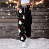 Women's Casual Fashion Sweatpants Christmas Printed Casual Pants