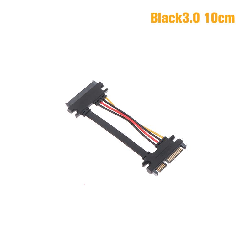 Sata 22 Pin Male To Female Sata Extension Cable SATA 22 Pin Male To Female 7+15 Pin Sata Data Power Combo Cable Hard Disk