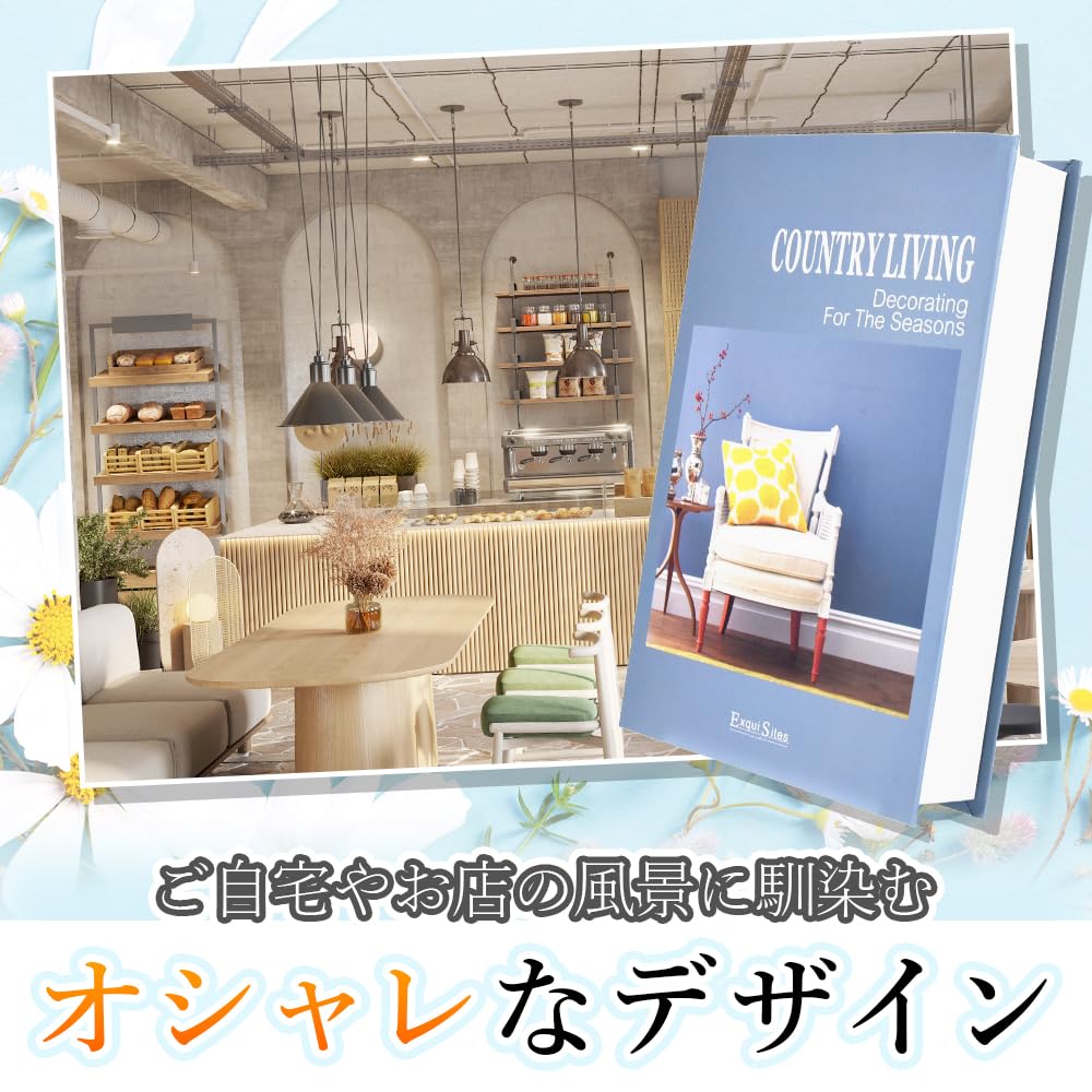 MulaF Interior Book Set, Cafe-Style Home Decor, Photography Props, Lightweight Display Goods, Perfect for Redecorating Your Living Room