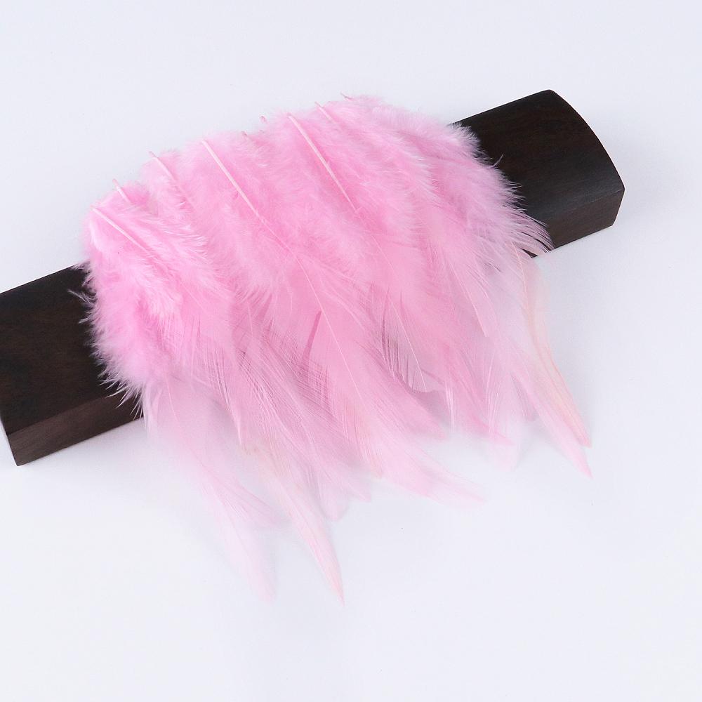 50 шт. Натуральные куриные перья 4-6 дюймов Красивые петушиные перья для изготовления украшений Аксессуары для рукоделия Карнавальное украшение